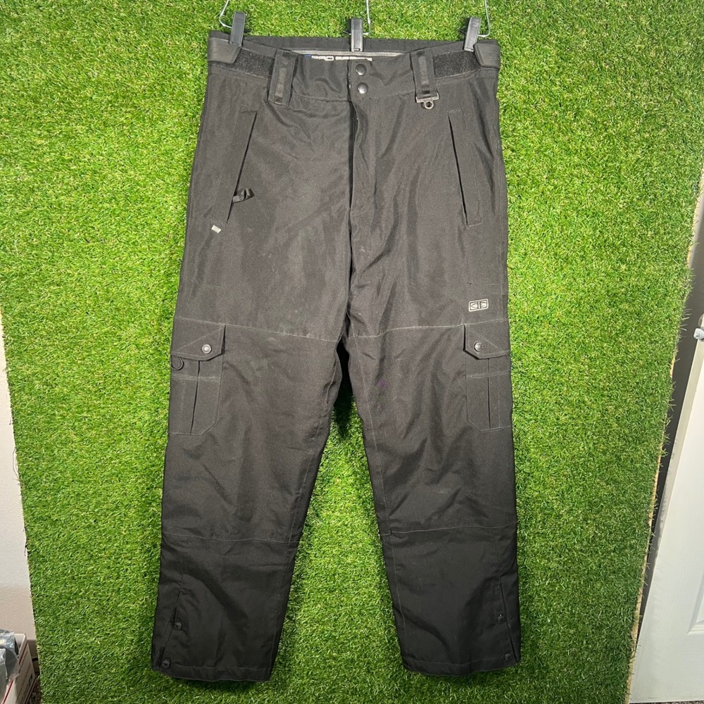 Ocean Earth OE Pro Series Snow Pants Mens Medium Black Ski Snowboard Cargo